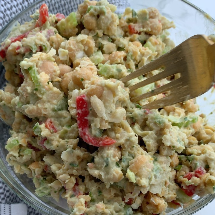 Avocado Green Goddess Chickpea Salad