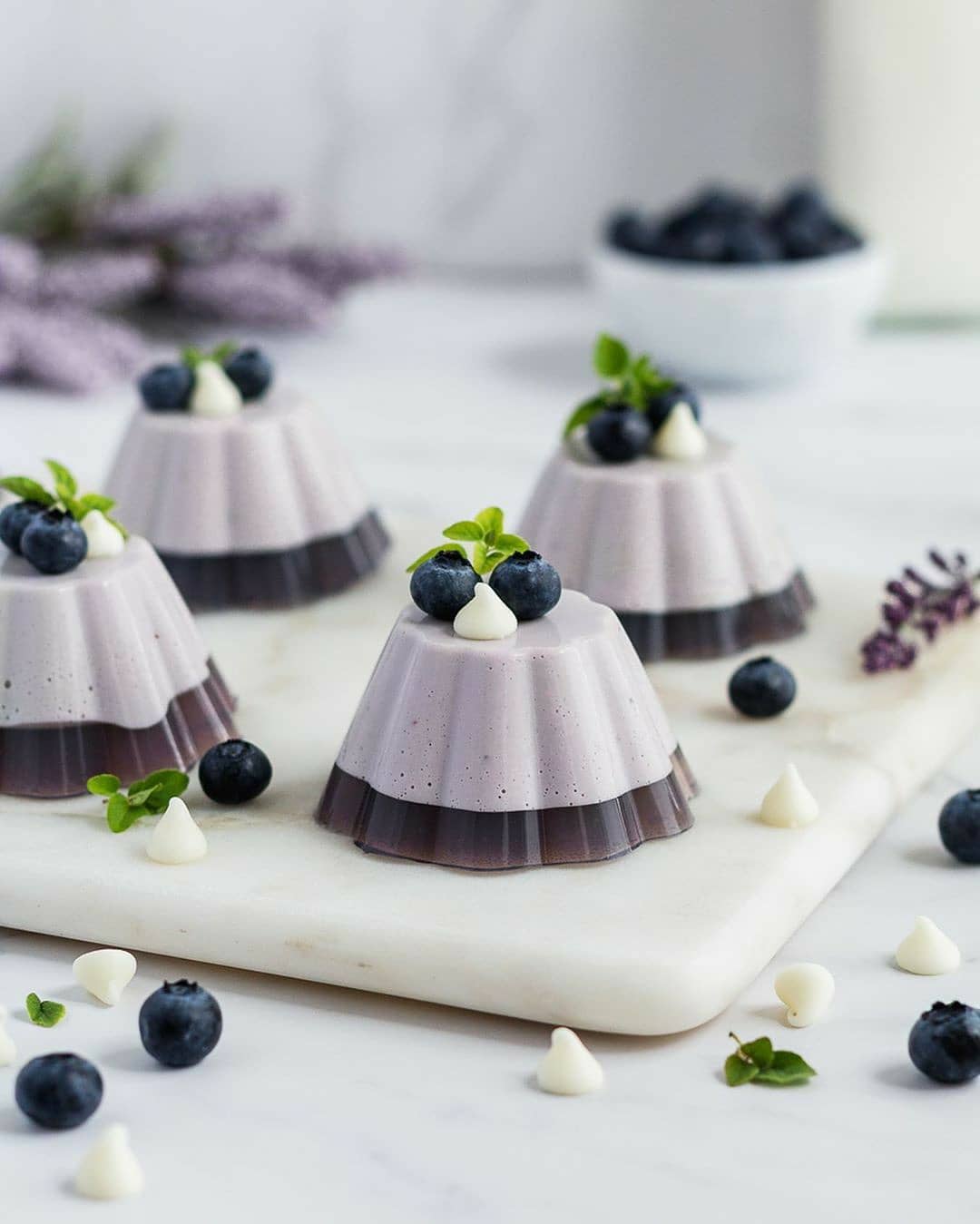 Blueberry&white Chocolate Pannacotta