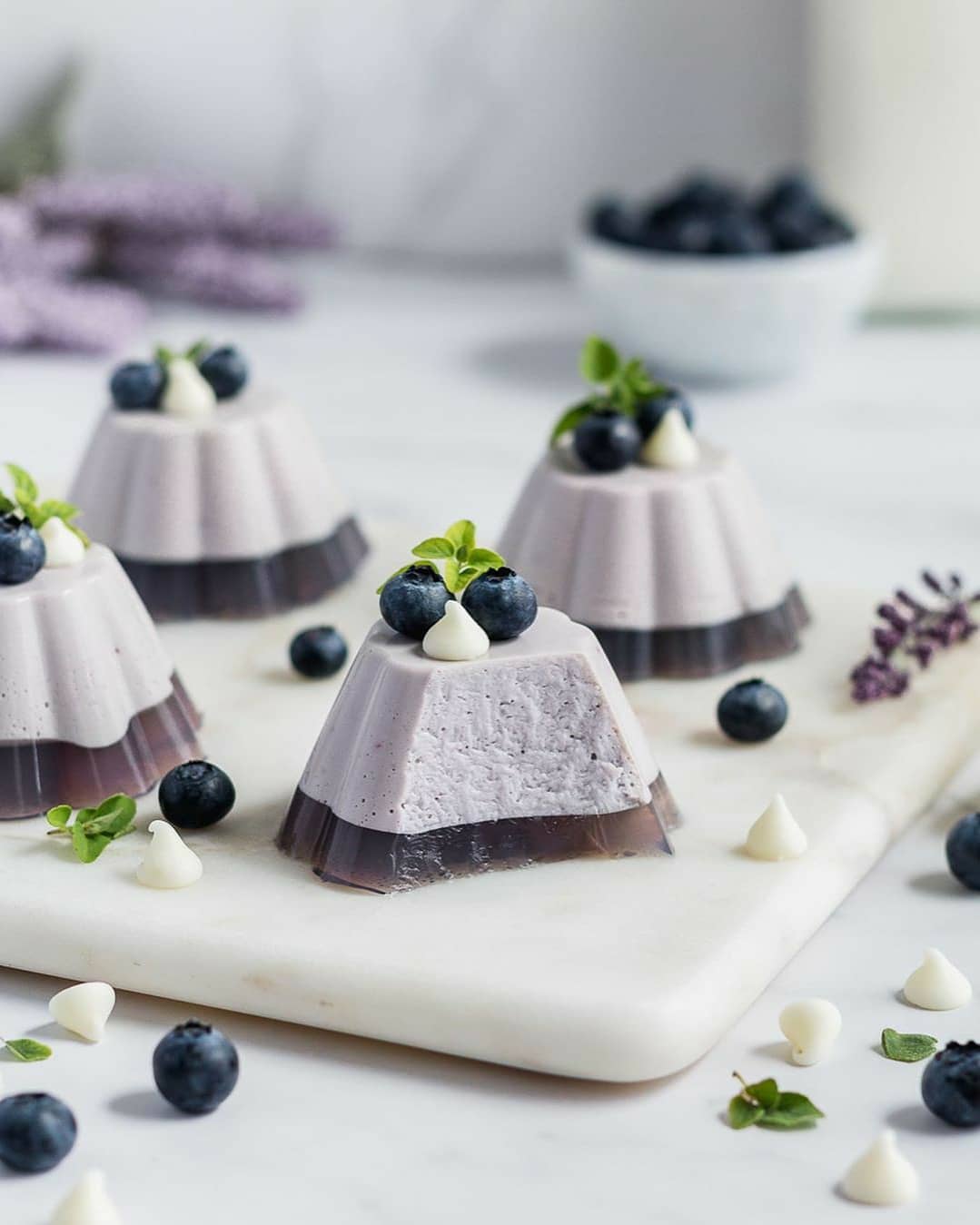 Blueberry&white Chocolate Pannacotta