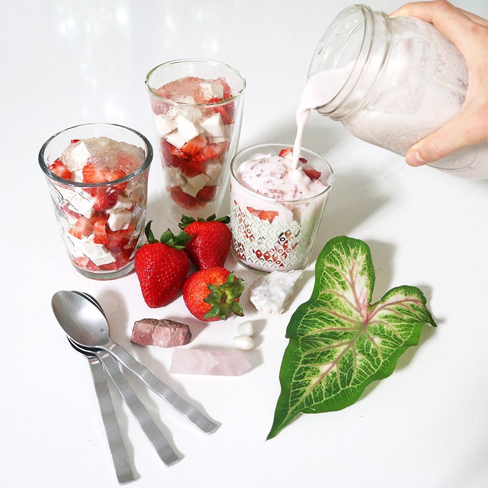 Vegan, Gluten-Free Strawberry Jelly Parfaits