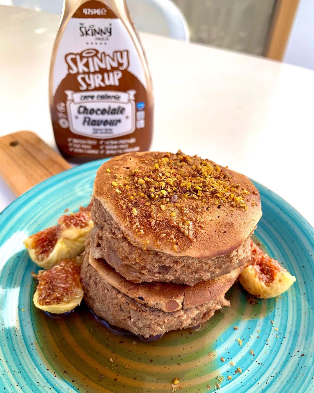 Chocolate Soufflé Protein Pancakes