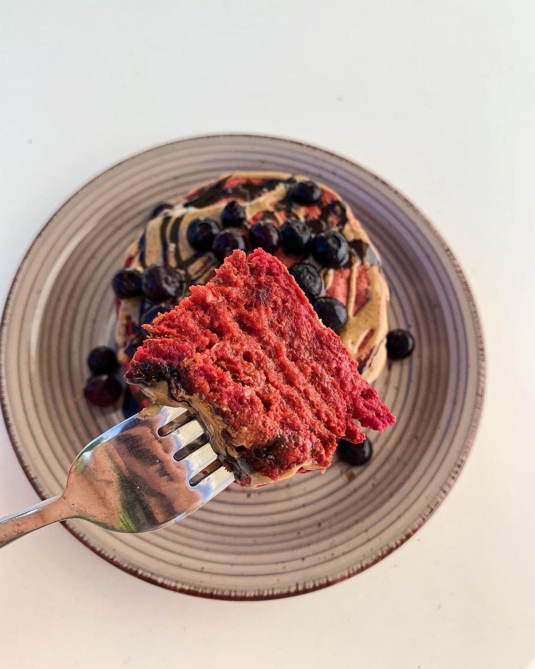 Vibrant Pink Pancakes with Beetroot and Coconut Milk