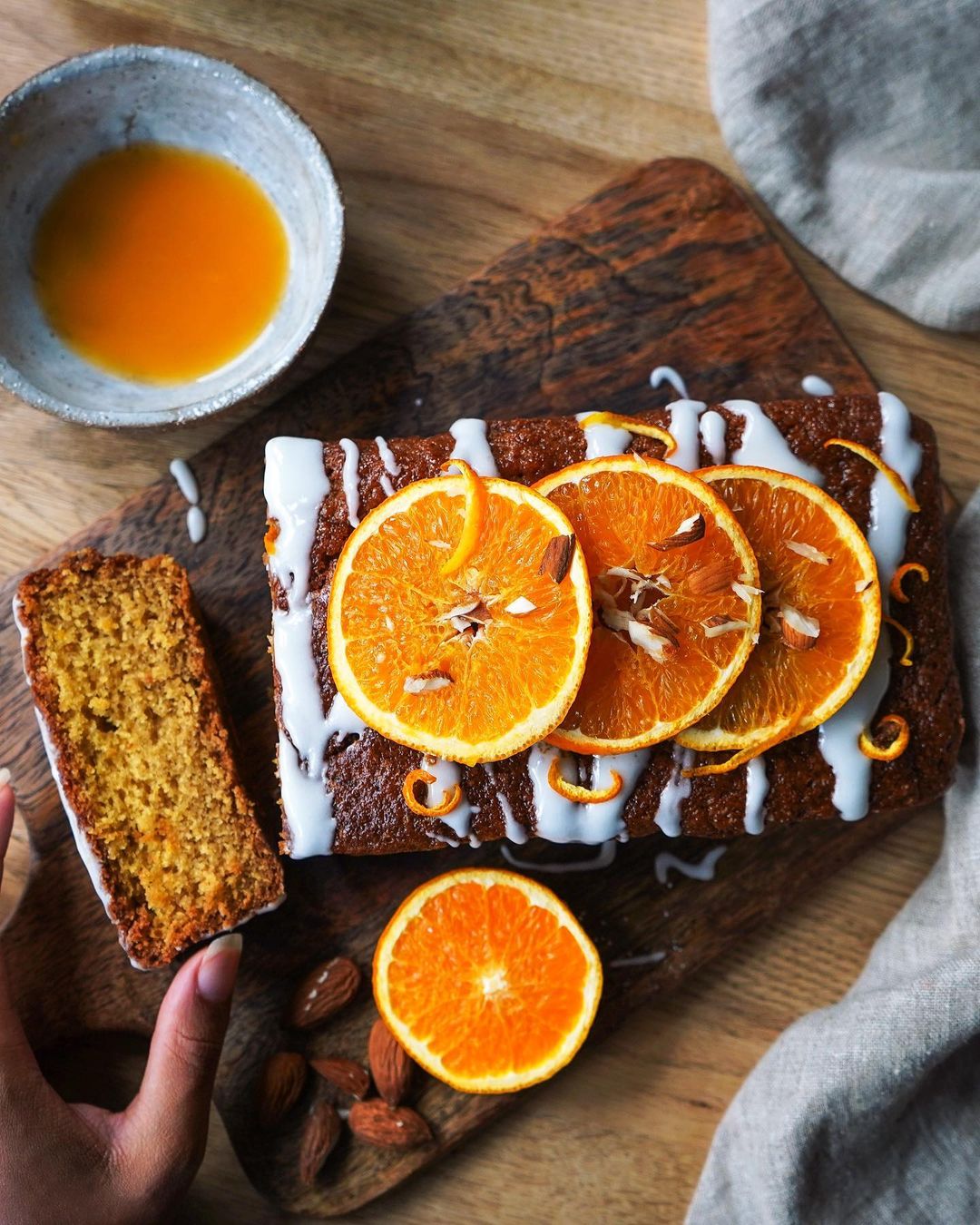 Vegan Orange & Almond Loaf Cake