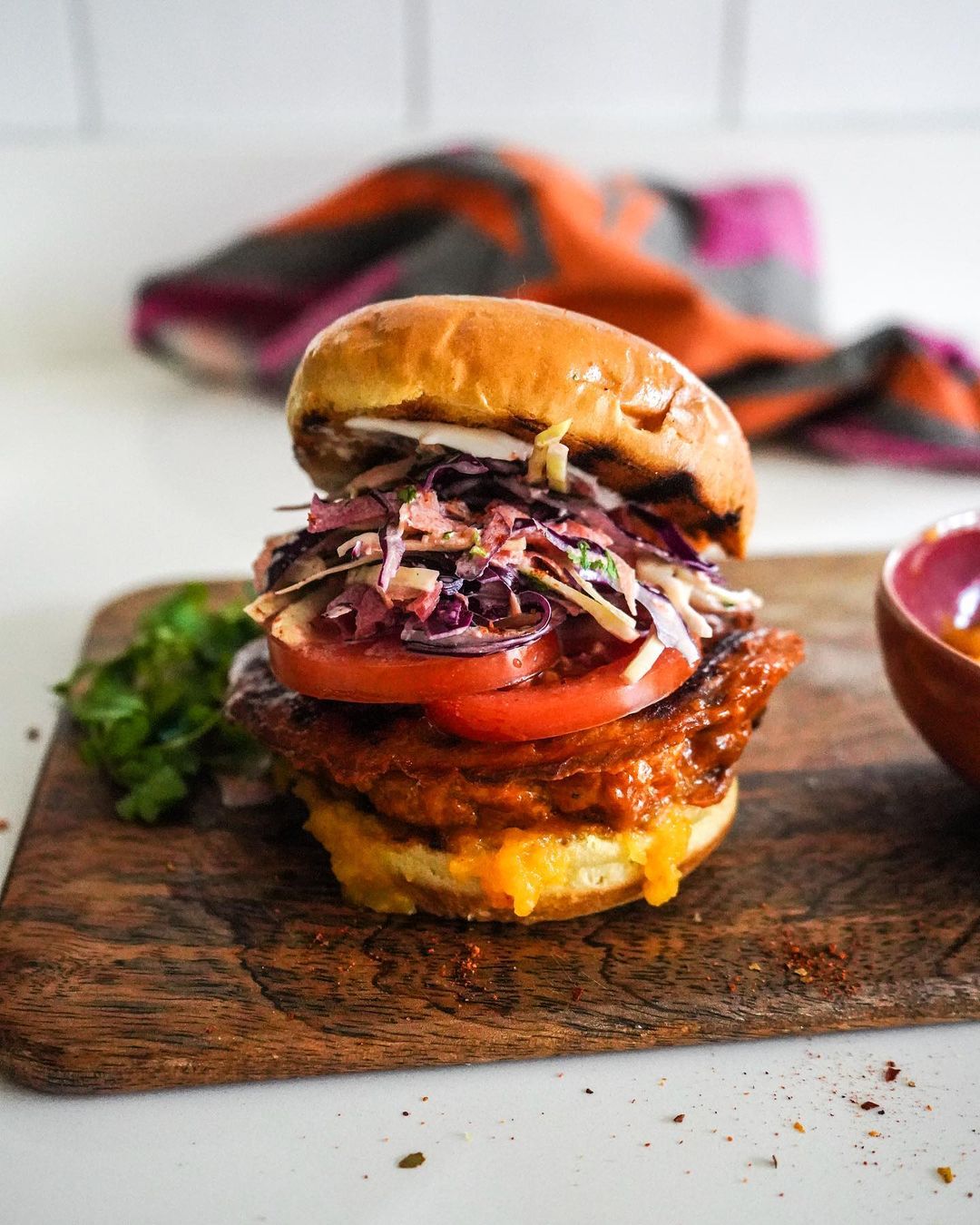 Peri Peri Cauliflower Burger