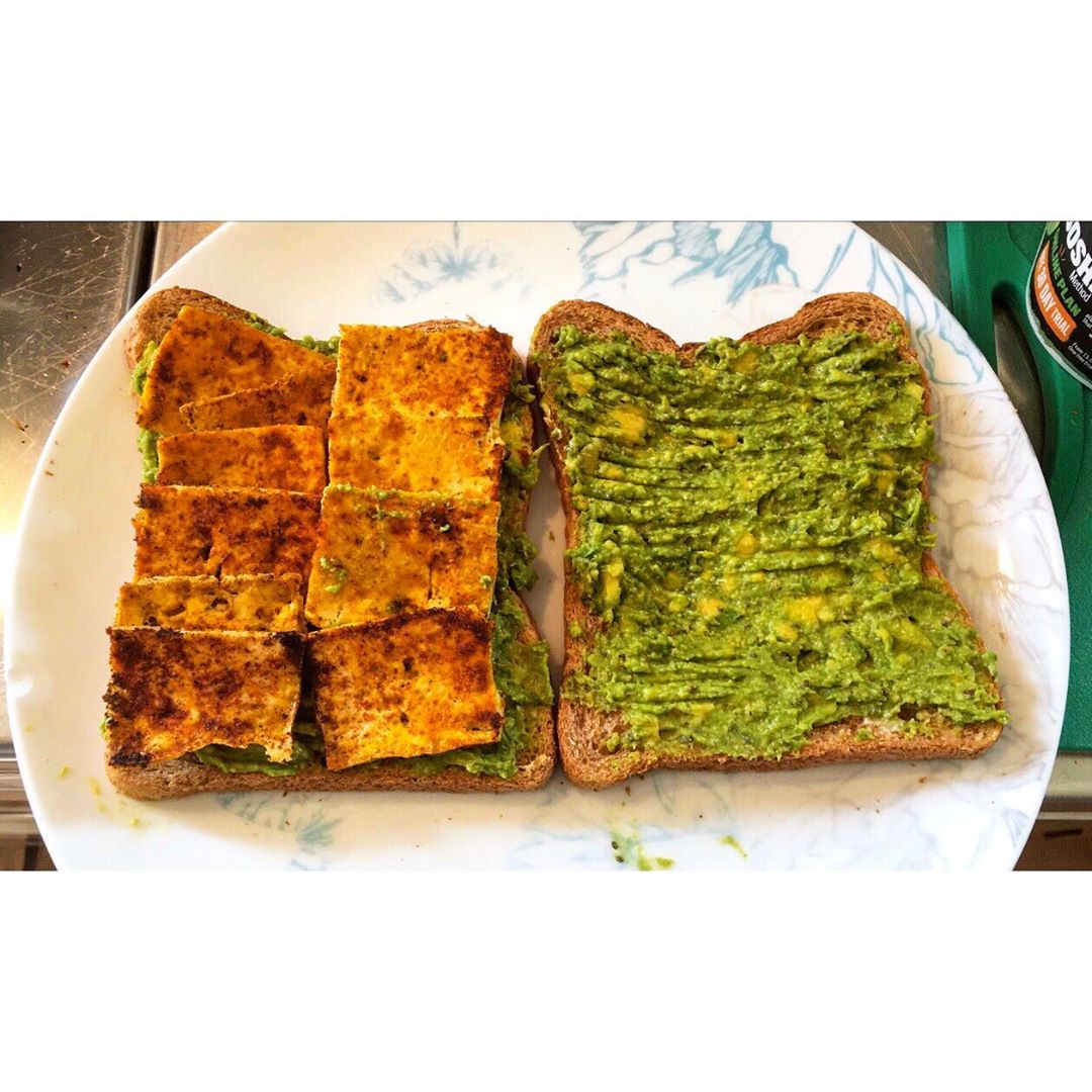High Protein Vegan Breakfast Sandwich