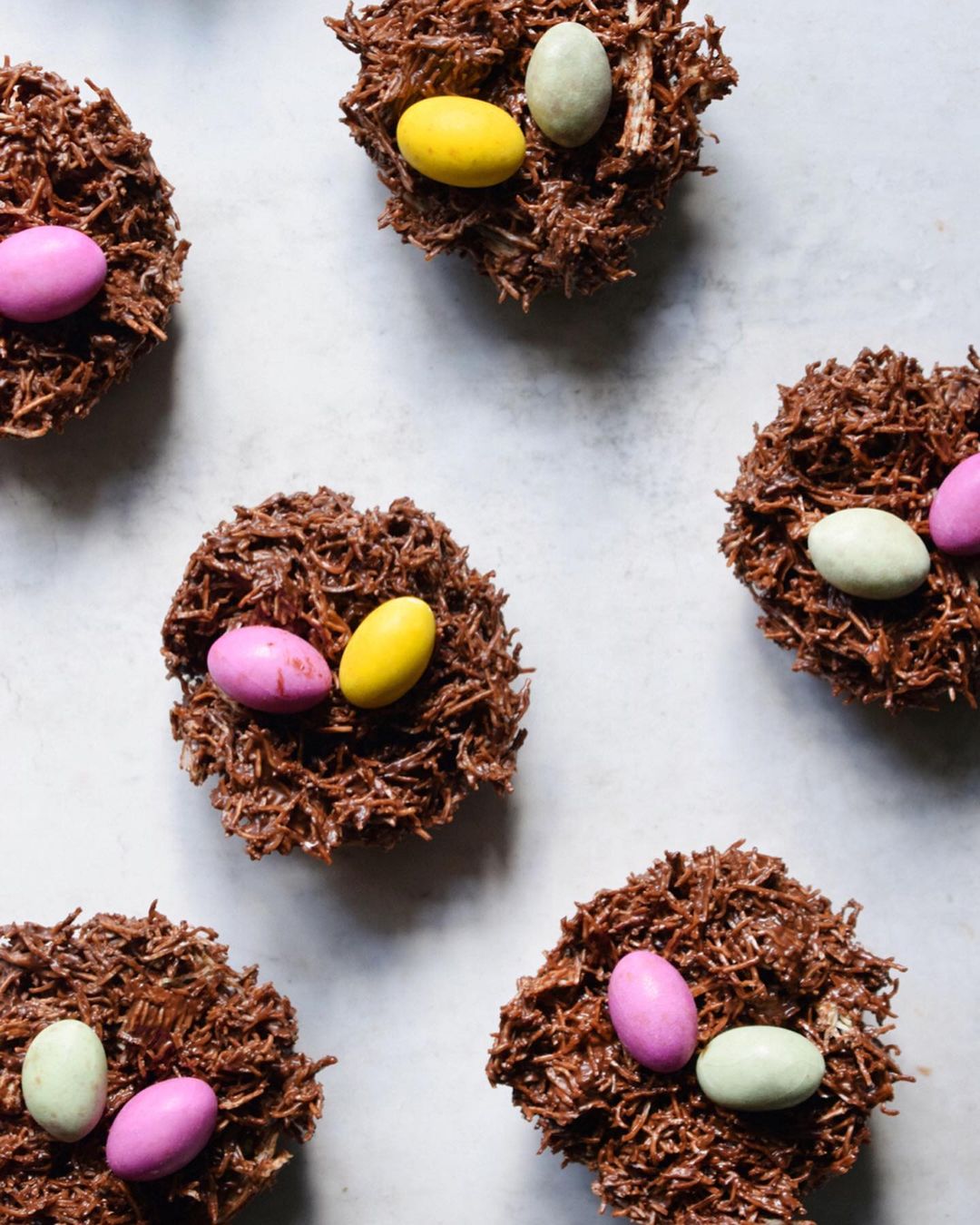 Vegan 3 Ingredient Chocolate Nests