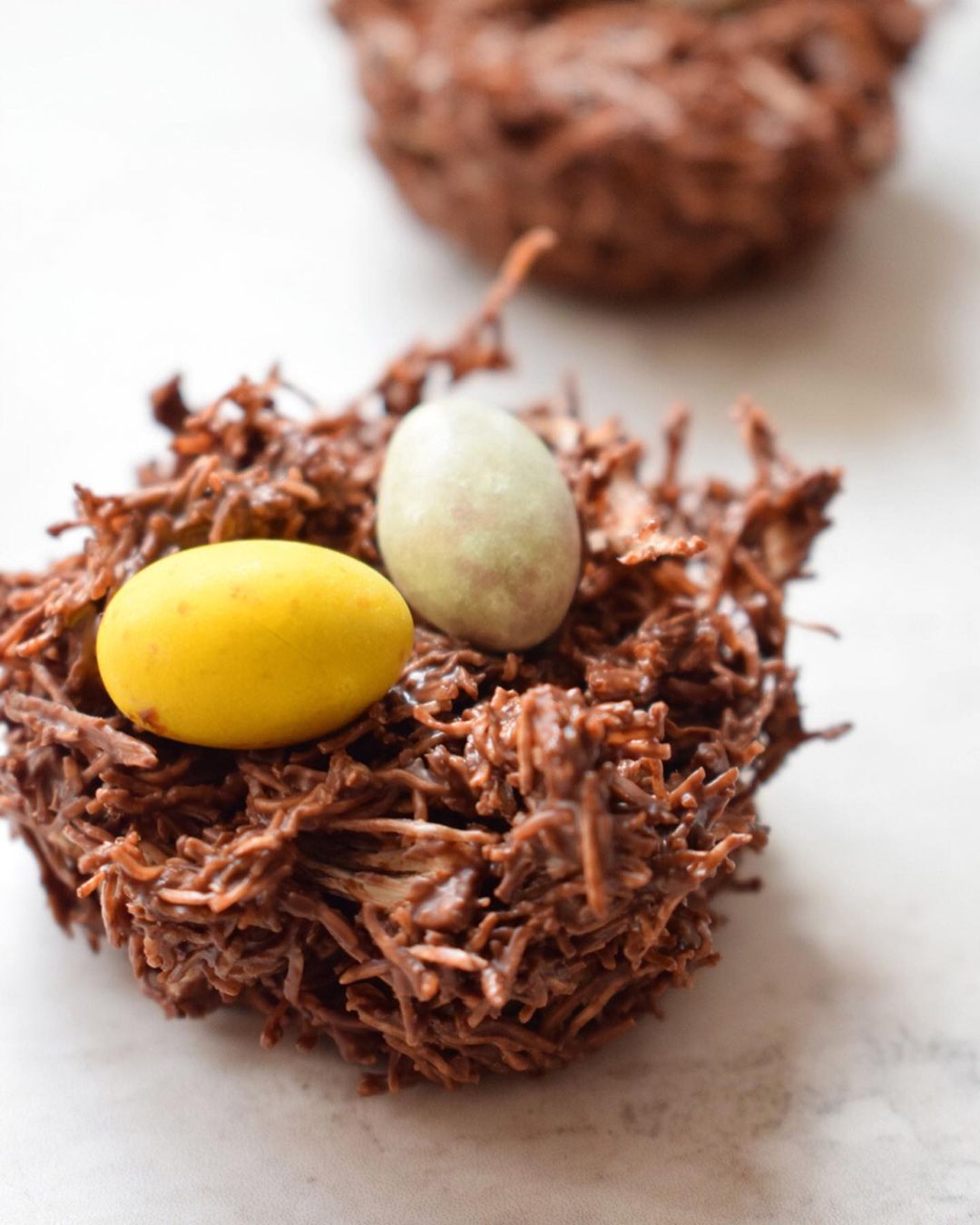 Vegan 3 Ingredient Chocolate Nests