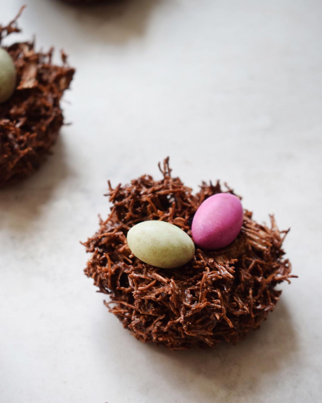 Vegan 3 Ingredient Chocolate Nests