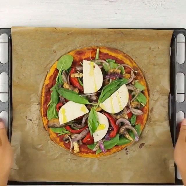 Sweet Potato Crust Pizza