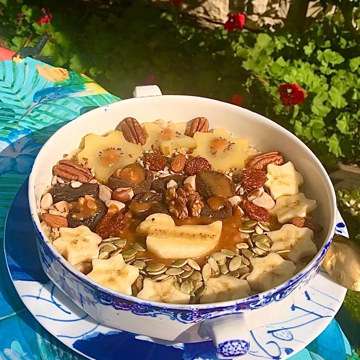 Maple Syrup & Peanut Butter Duck Pond Porridge