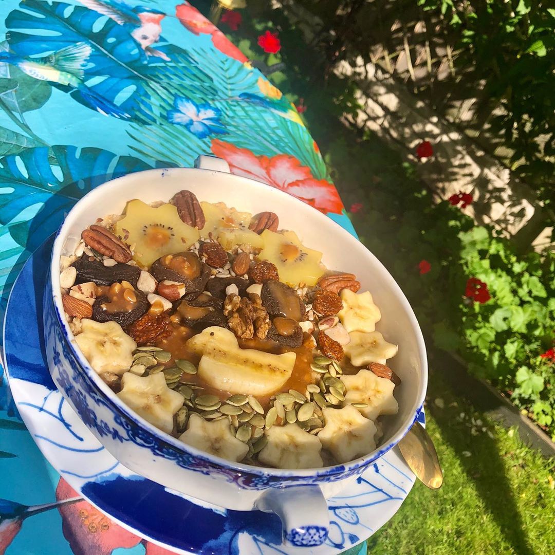 Maple Syrup & Peanut Butter Duck Pond Porridge