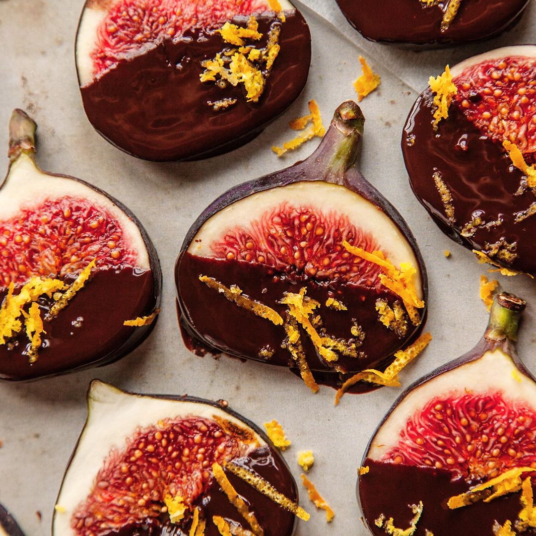 Chocolate Orange Dipped Figs