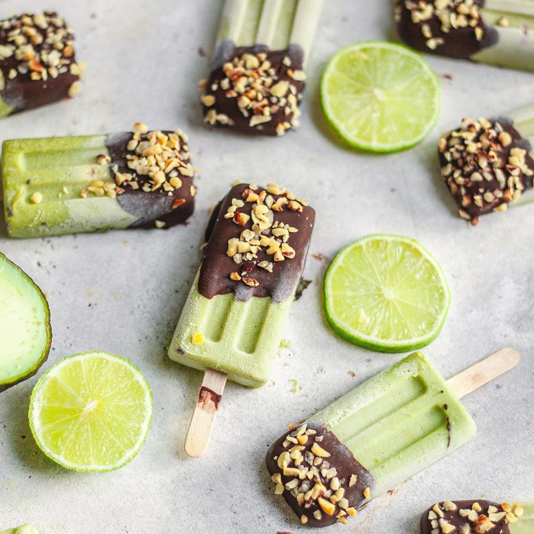 Key Lime Avocado Popsicles