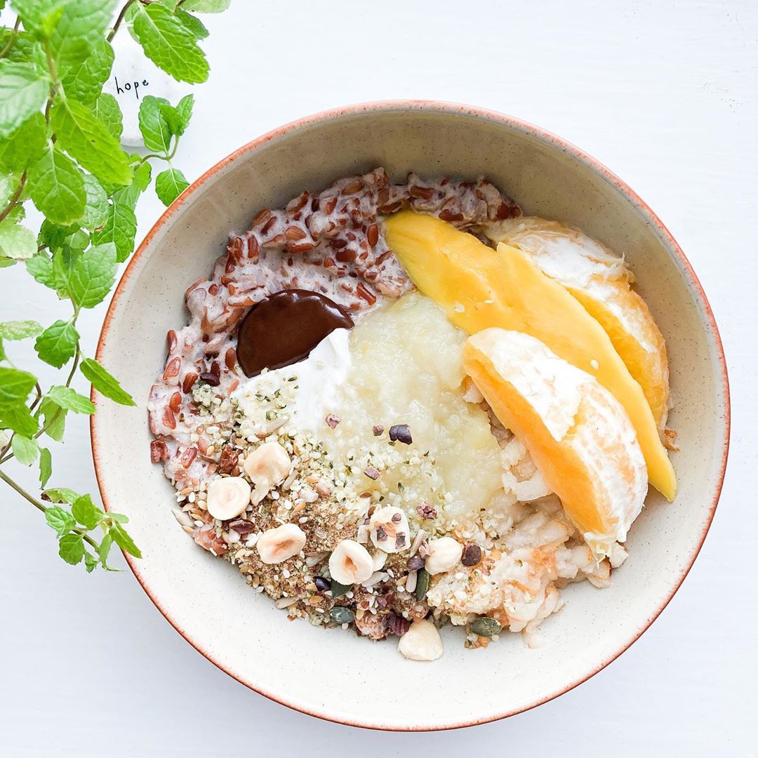 Chai-Spiced Red Rice Porridge