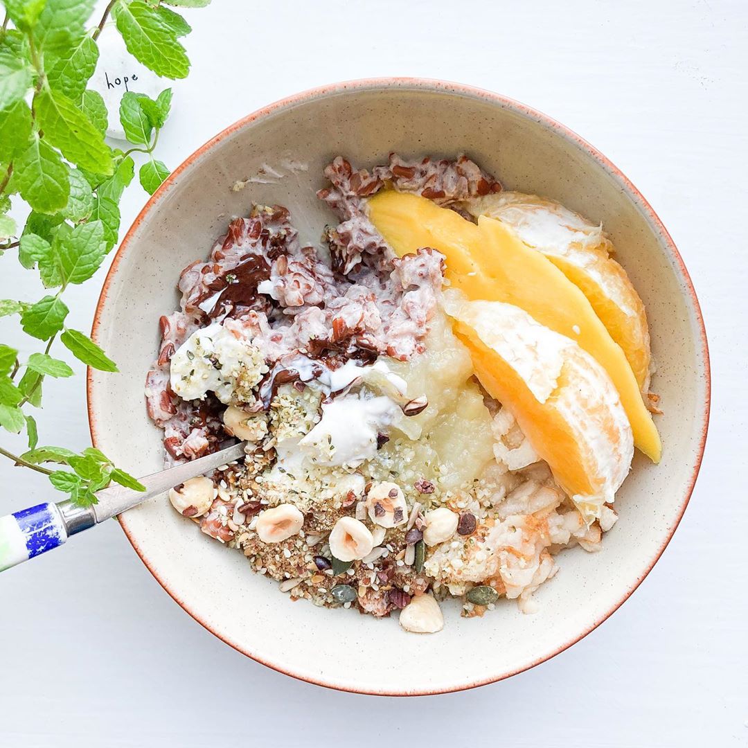 Chai-Spiced Red Rice Porridge