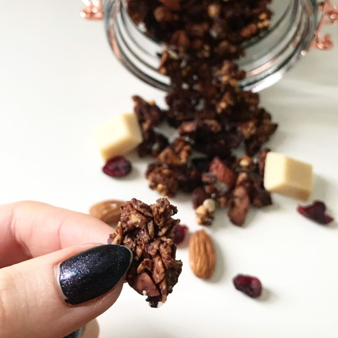 Cacao Cranberry and White Chocolate Granola