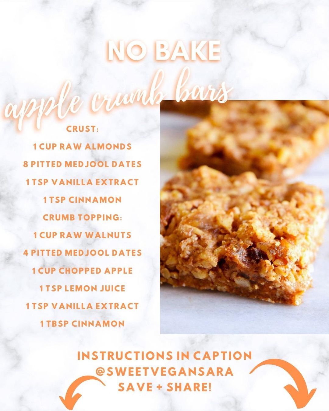No Bake Apple Crumb Bars