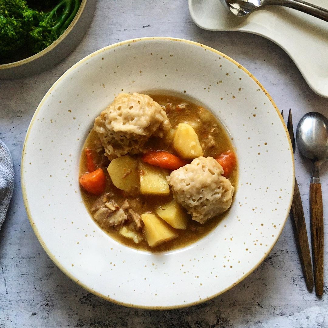 Lamb Breast Stew & Dumplings