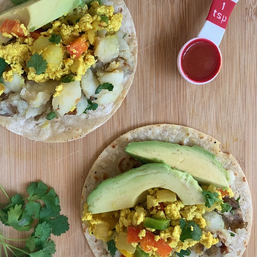 Tofu Scramble & Breakfast Potato Tacos