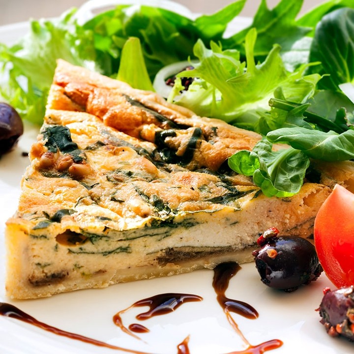 Kripalu's Tofu Spinach Quiche.⁠⁠