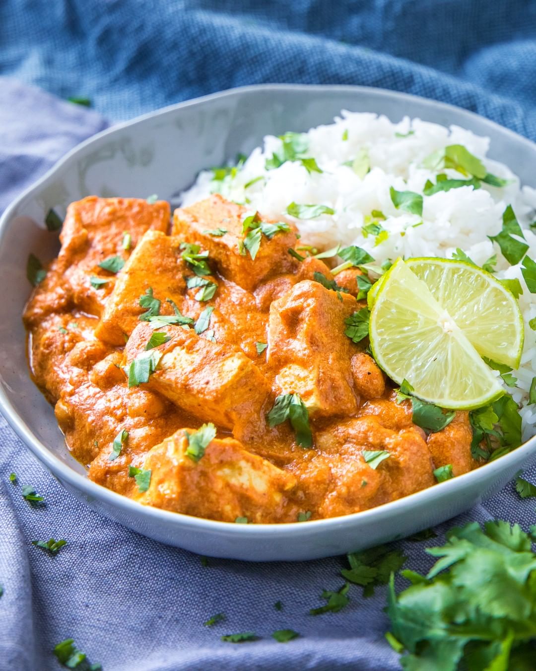 Vegan Tandoori Tikka Masala with Tofu and Chickpeas