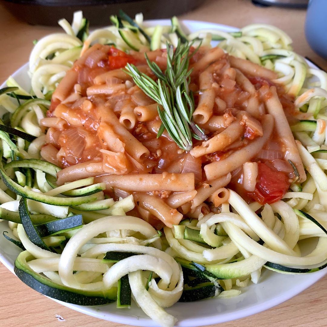 Sorghum Pea Pasta with Tomato Sauce