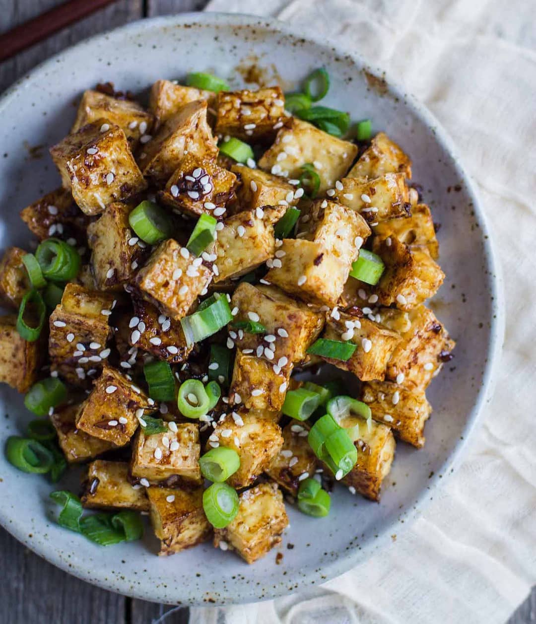 Green Onion and Garlic Tofu