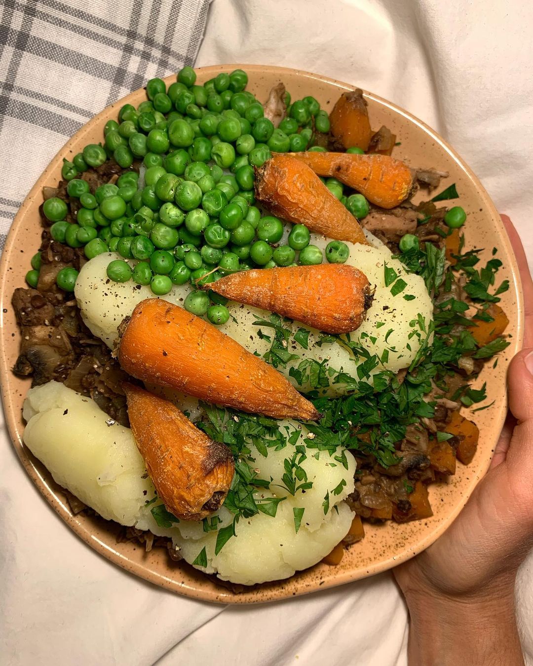 Vegan Jackfruit Lentil Sheperdsless Pie