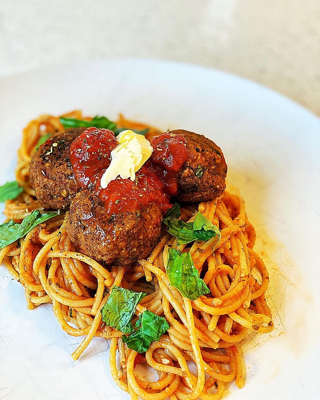 Lentil Meatballs with Pasta