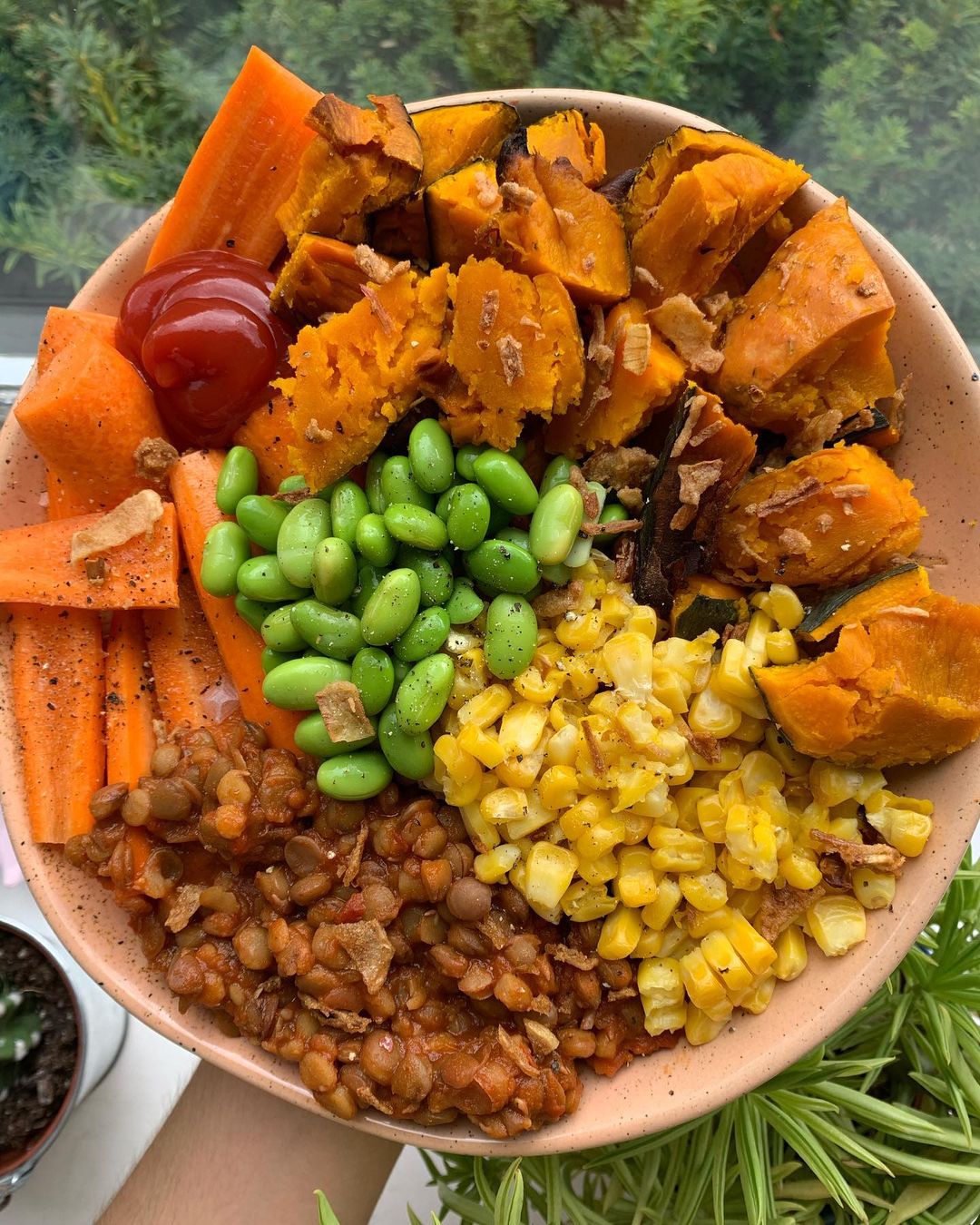 Spicy Lentil N Pumpkin Nourish Bowl