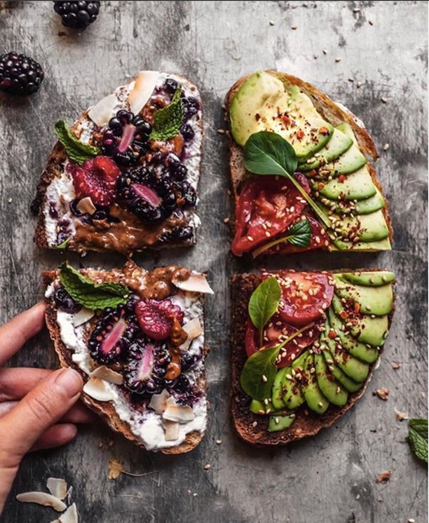 Sprouted Sourdough Toast with Toppings