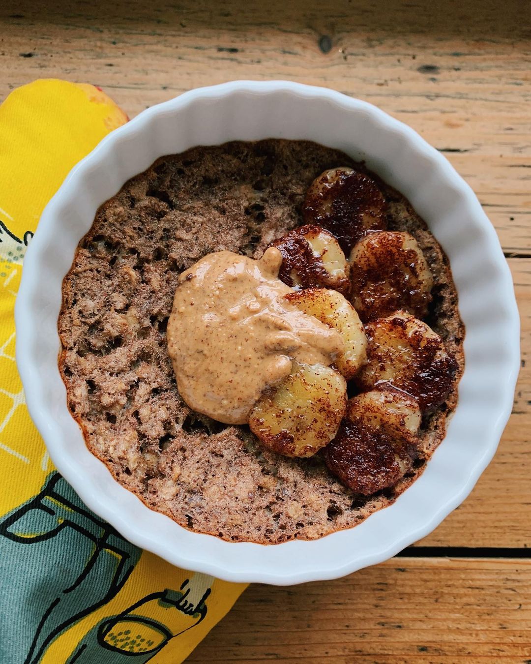 Caramelized Banana Baked Oats