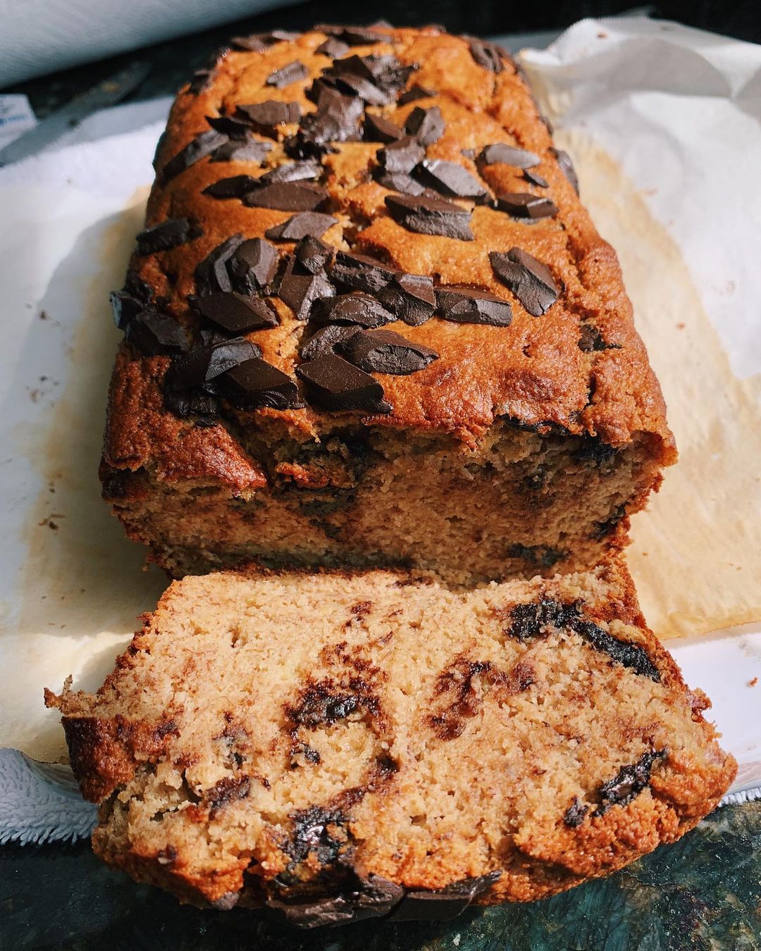 Paleo Chocolate Chip Banana Bread