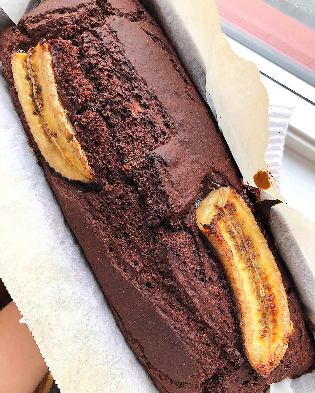 Vegan Cacao Banana Bread