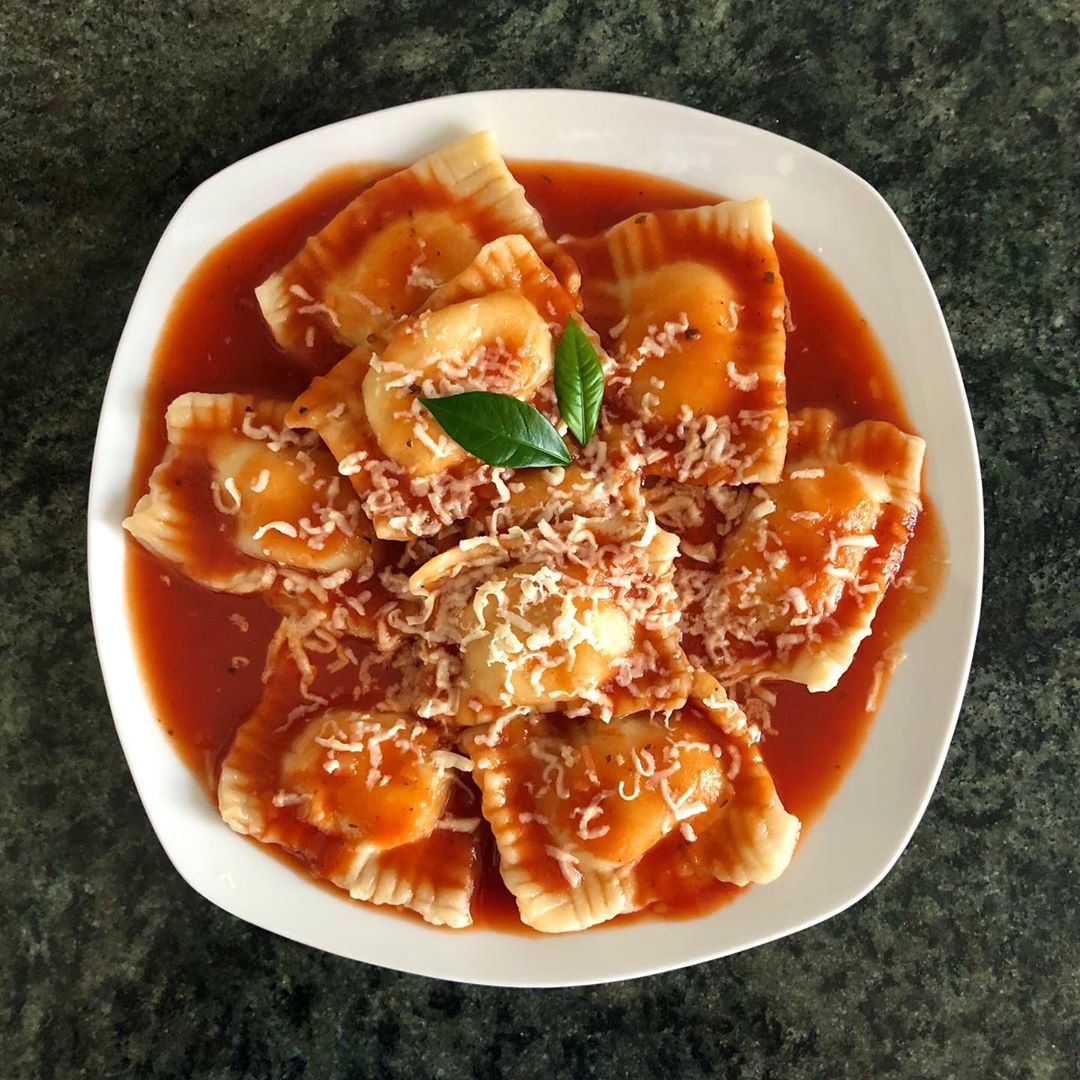 Vegan Ravioli Marinara Recipe