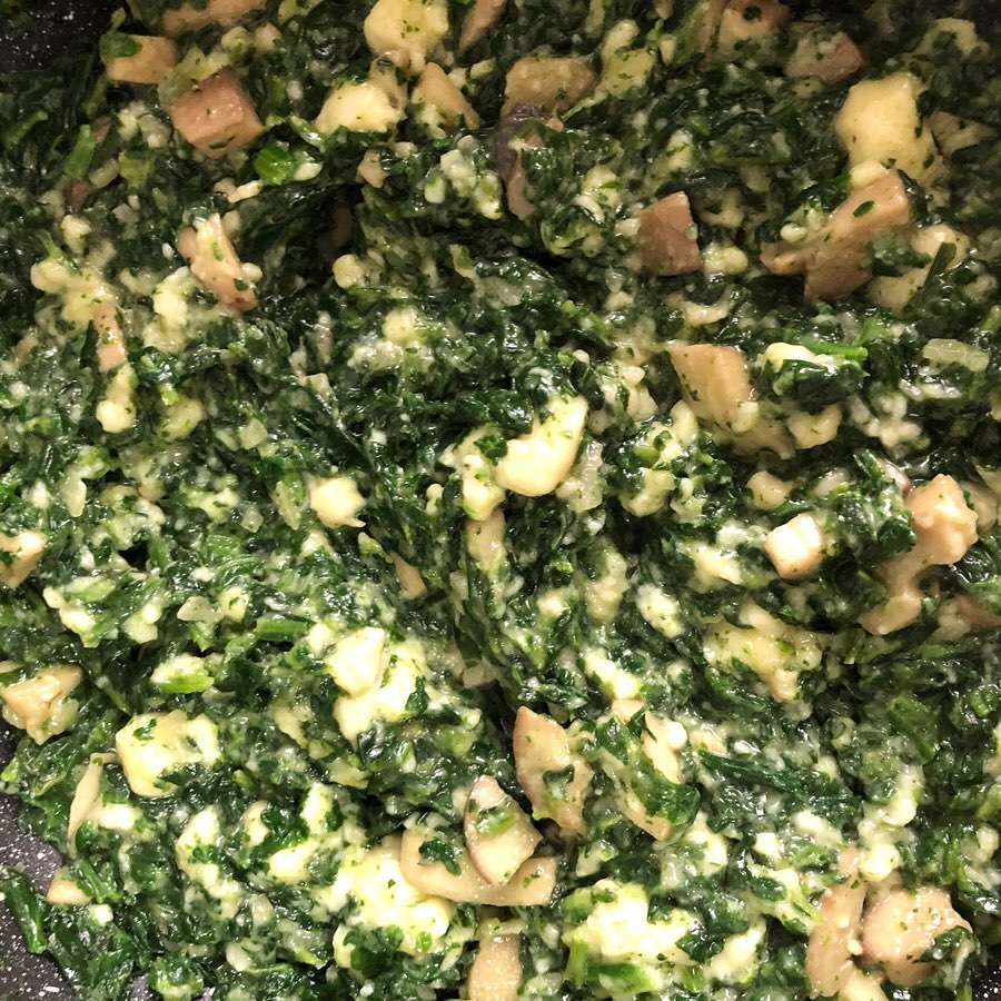 Vegan Spinach & Mushroom Recipe