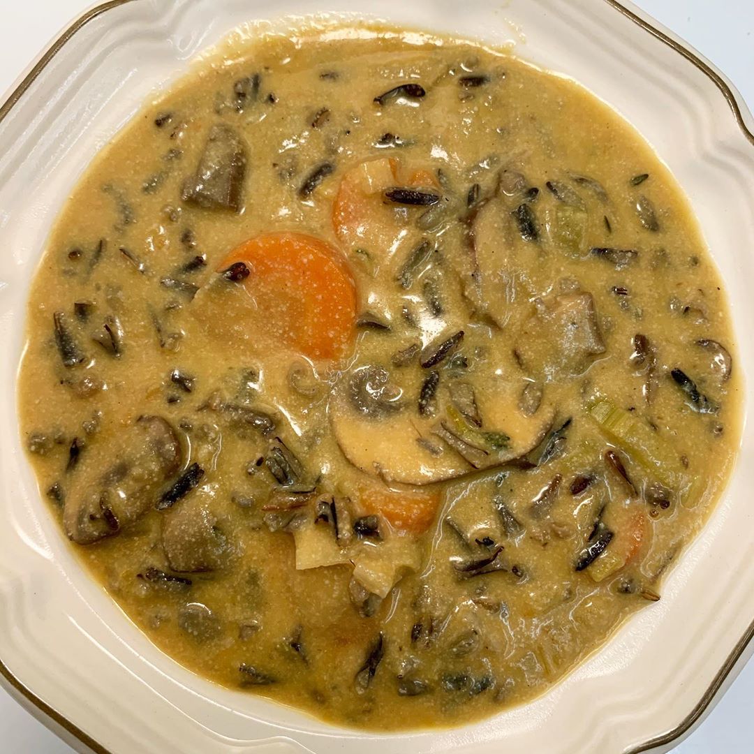 Vegan Wild Rice Mushroom Soup