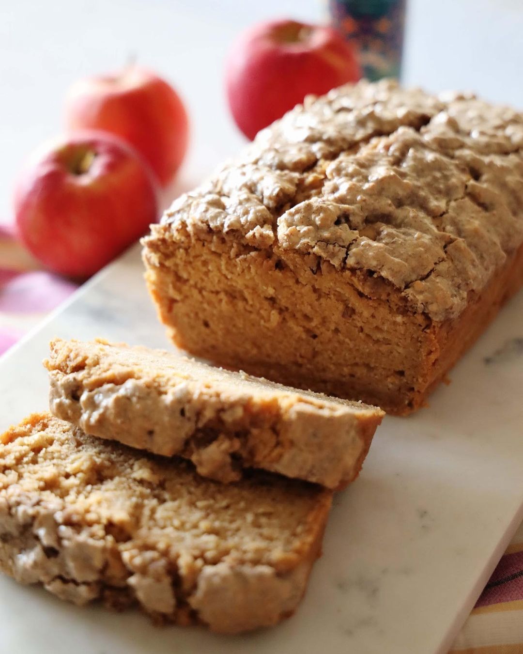 Plant-Based Apple Cake with Crusty Topping