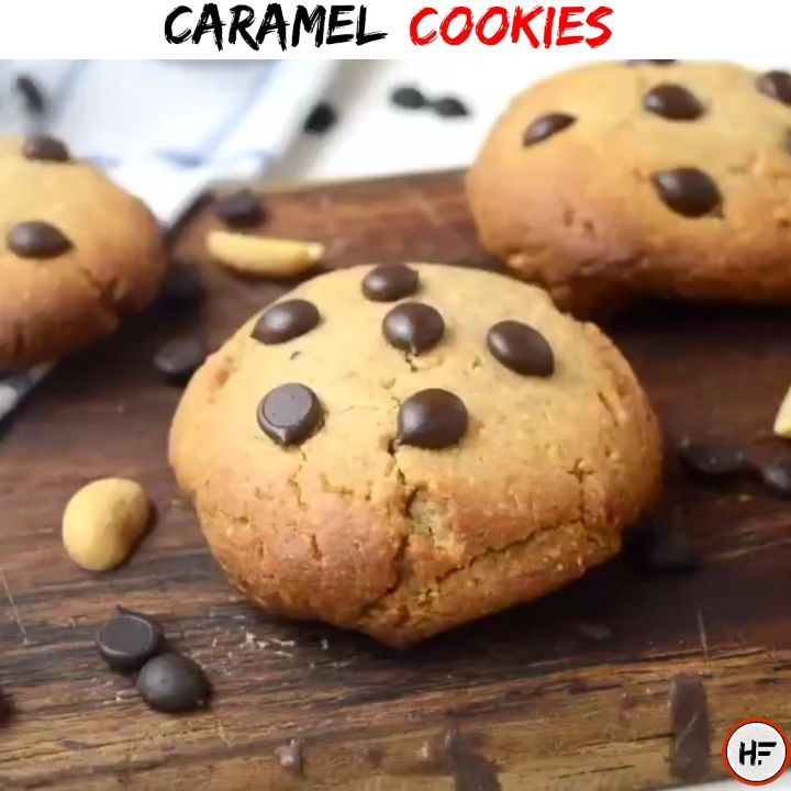 Peanut Butter Cookies with Caramel