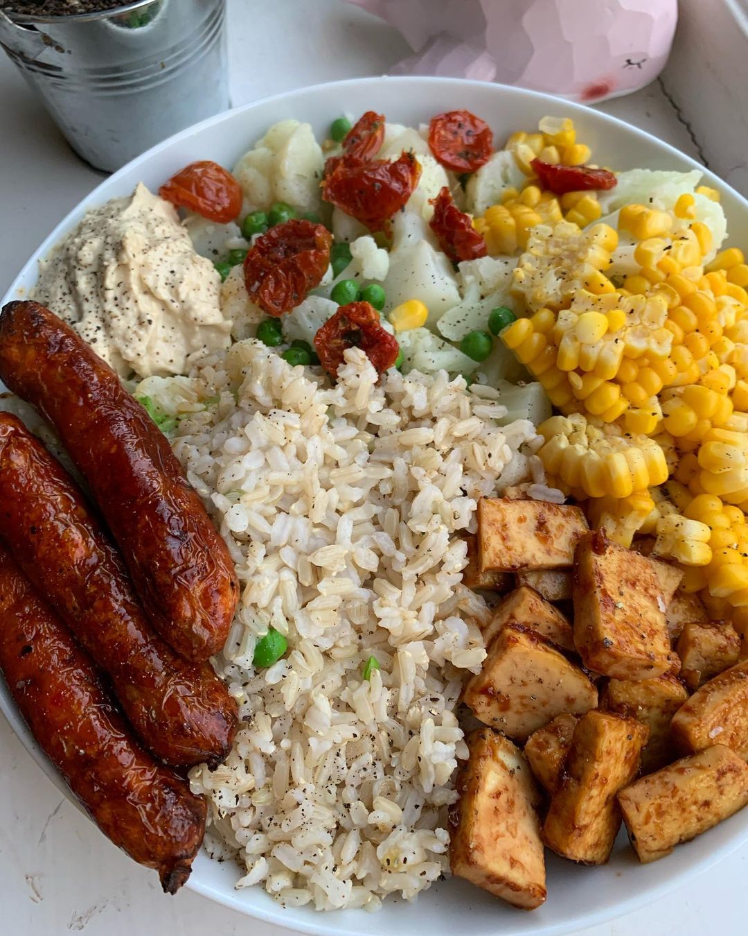 Sticky Tofu Buddha Bowl