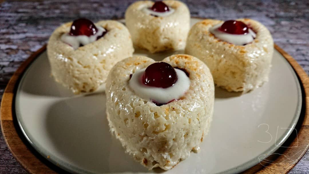 Cherry Bakewell Baked Rice Pudding