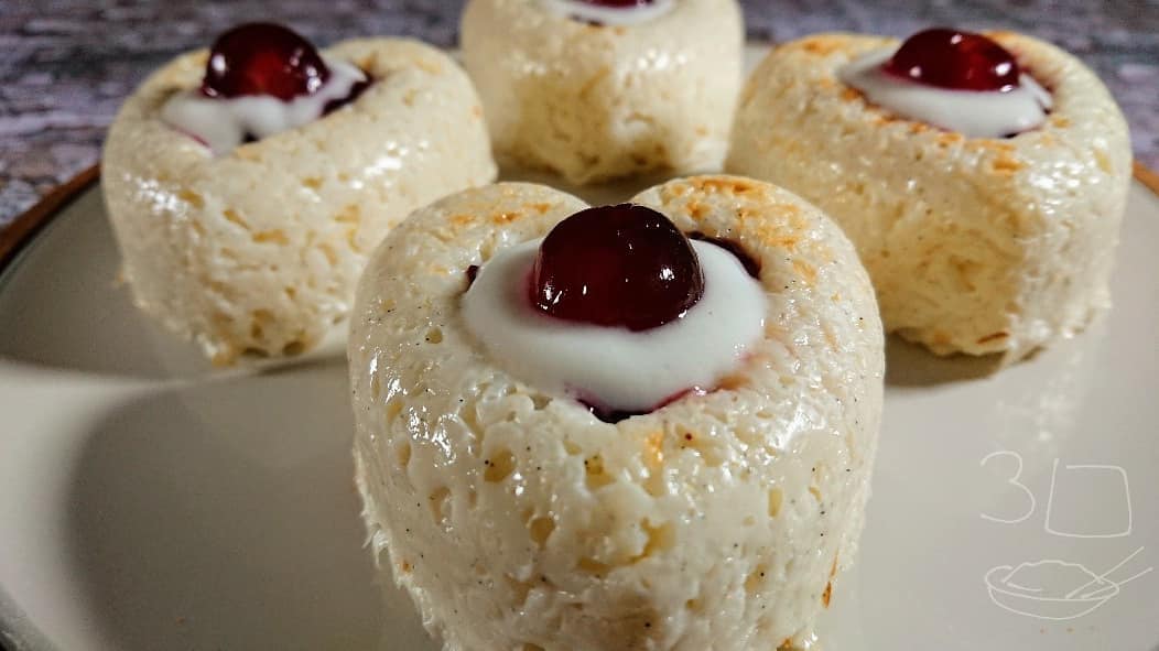 Cherry Bakewell Baked Rice Pudding