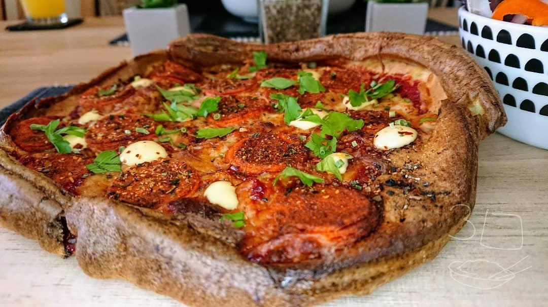 Not Pepperoni Yorkshire Pudding Pizza