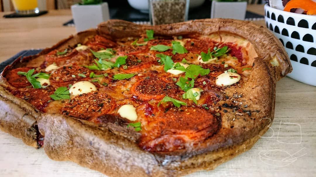 Easy Vegetarian Yorkshire Pudding Pizza