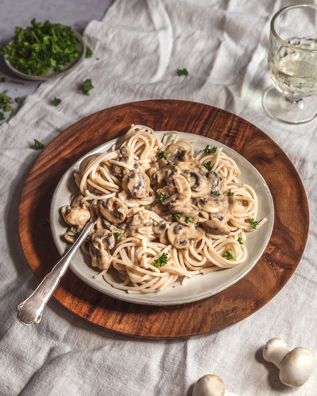 Mushroom and Miso Pasta