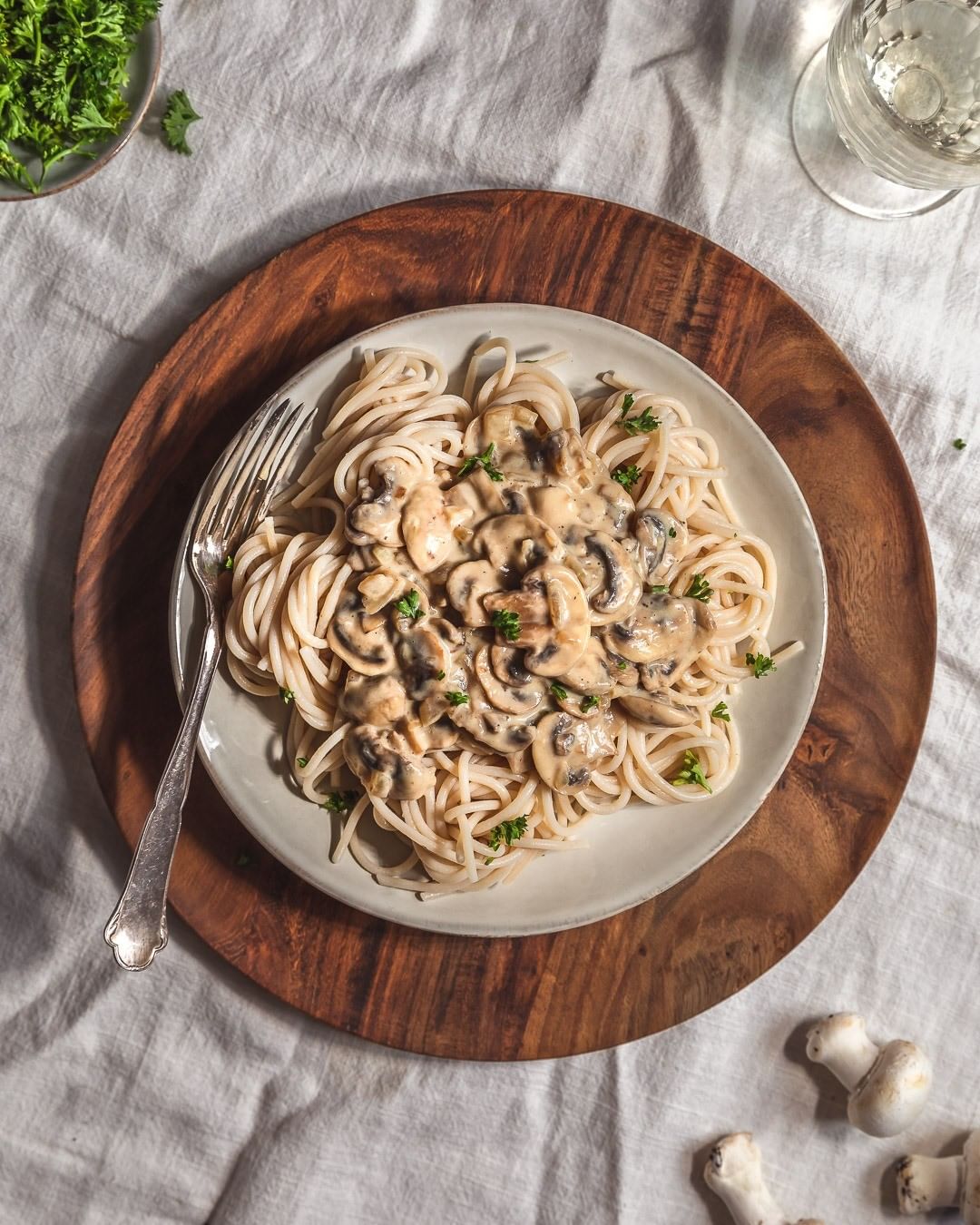 Mushroom and Miso Pasta