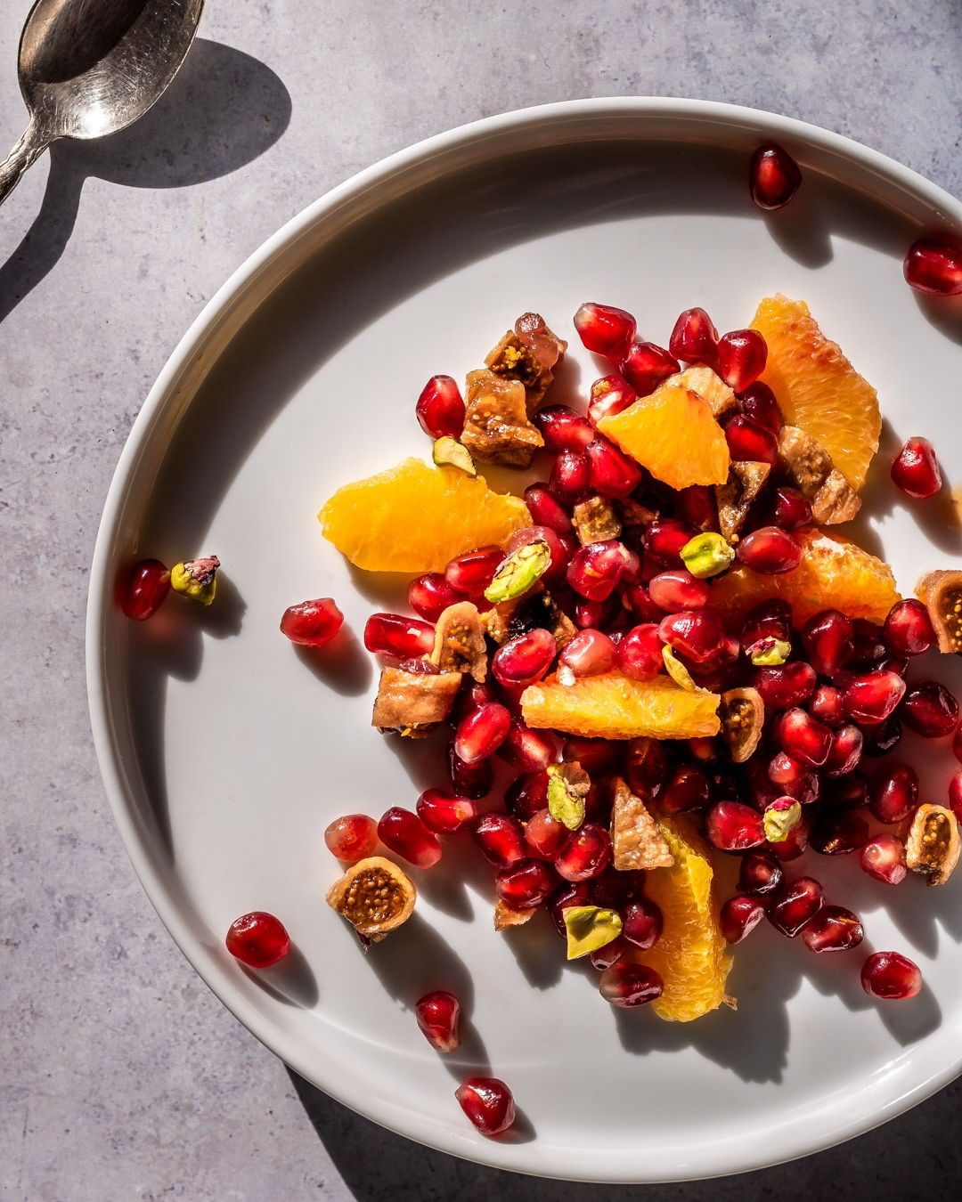 Orange blossom & pomegranate salad