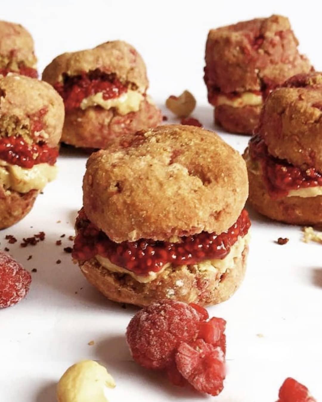 Raspberry & Cashew Butter Scones