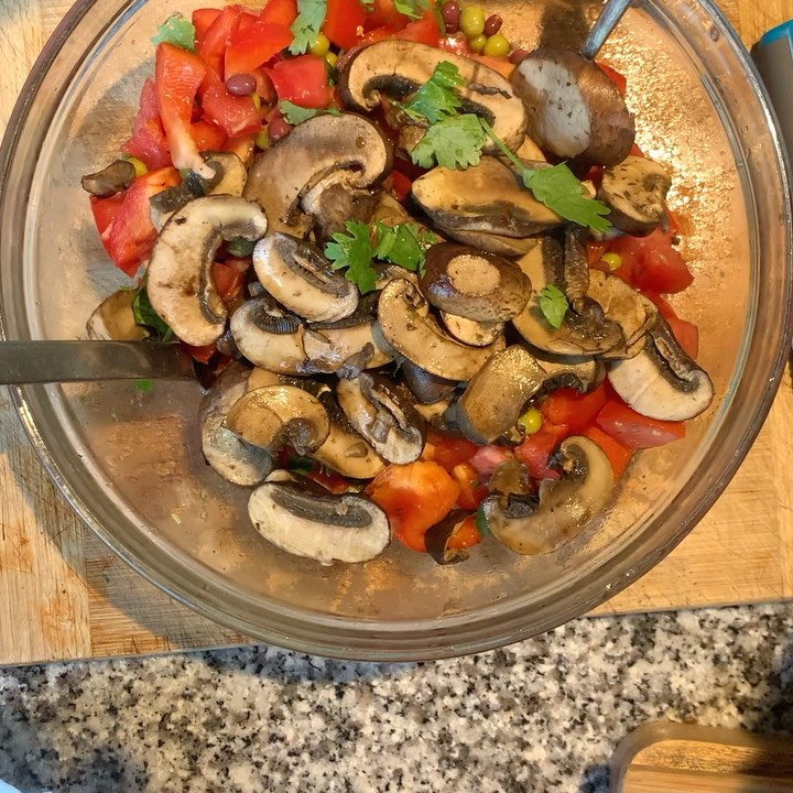 Spaghetti Squash Veggie Medley with Roasted Chipotle Corn Sauce