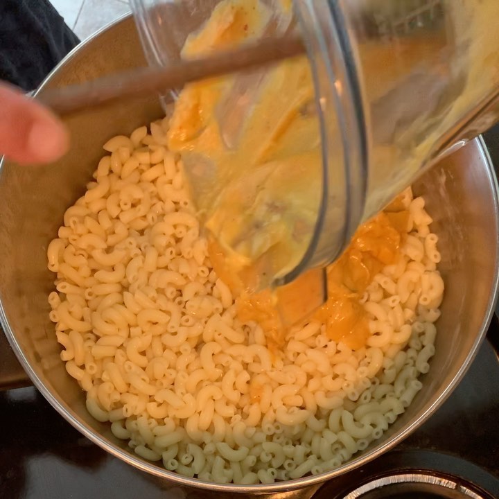 Vegan Yams and Carrots Mac and Cheese